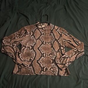 Olivia Rae Animal Print Blouse